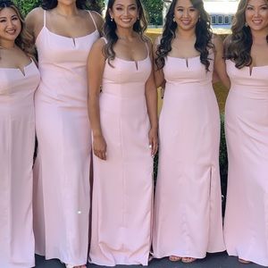 Blush bridesmaid dress